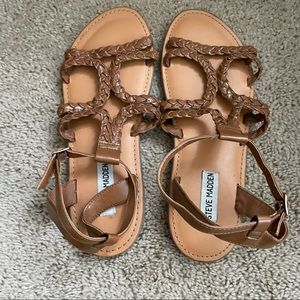 Steve Madden Dempsey Brown Tan Sandals Size 11